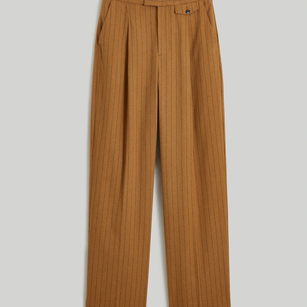 NWOT Madewell Rosedale High-Rise Straight Pant in Pinstripe size 0